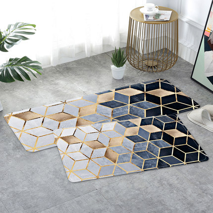 ins北欧地垫进门入户卧室门垫极速体育网址_jrs篮球直播_jis低调看直播厨房卫生间门口防滑垫长条脚垫