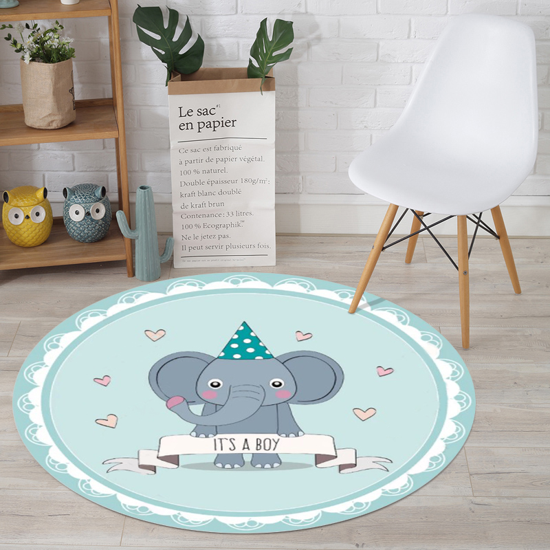 Đơn giản Bắc Âu thảm tròn Châu Âu thảm phòng ngủ chăn giỏ sàn mat ghế tròn pad phòng khách rocking ghế đệm - Thảm thảm khách sạn