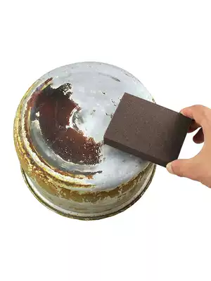 3 pieces of kitchen washing bowl wiping pot artifact Emery sponge magic wipe cleaning decontamination and rust removal black scale at the bottom of the pot