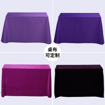 Purple tablecloth light purple dark purple flannel flat pattern cloth optional purple theme table dress tablecloth custom