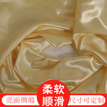 Champagne silk cloth champagne color satin cloth champagne new car unveiled cloth Champagne gift box packaging lining