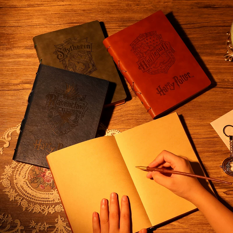 Retro book, magic laptop, Harry Potter