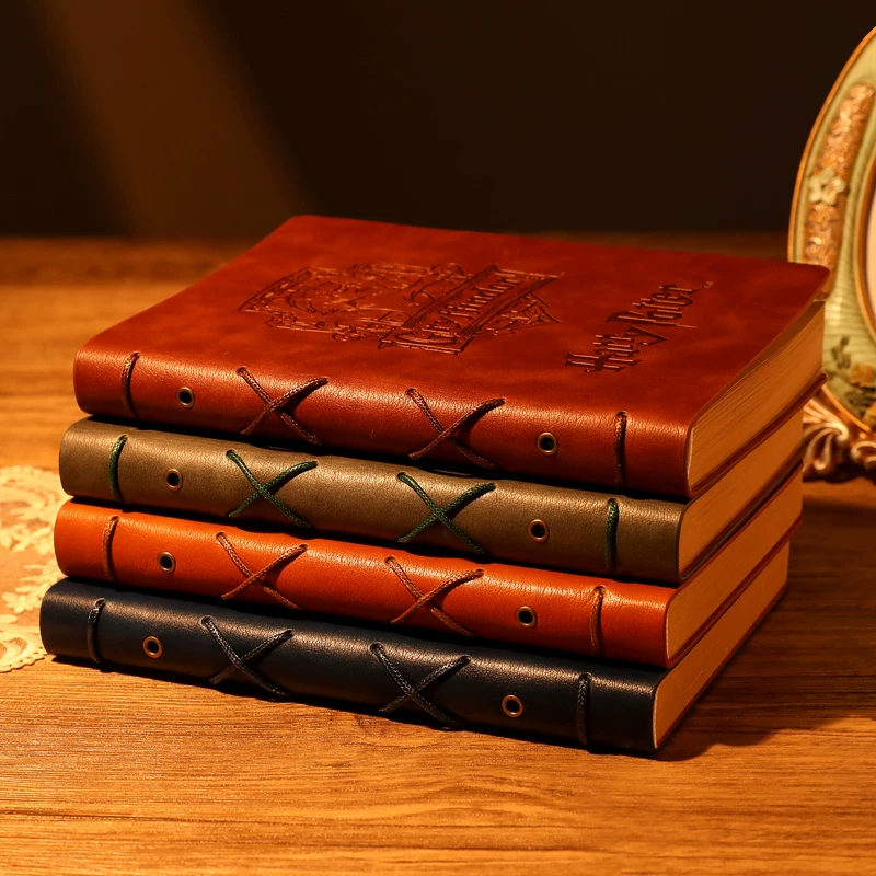 Retro book, magic laptop, Harry Potter