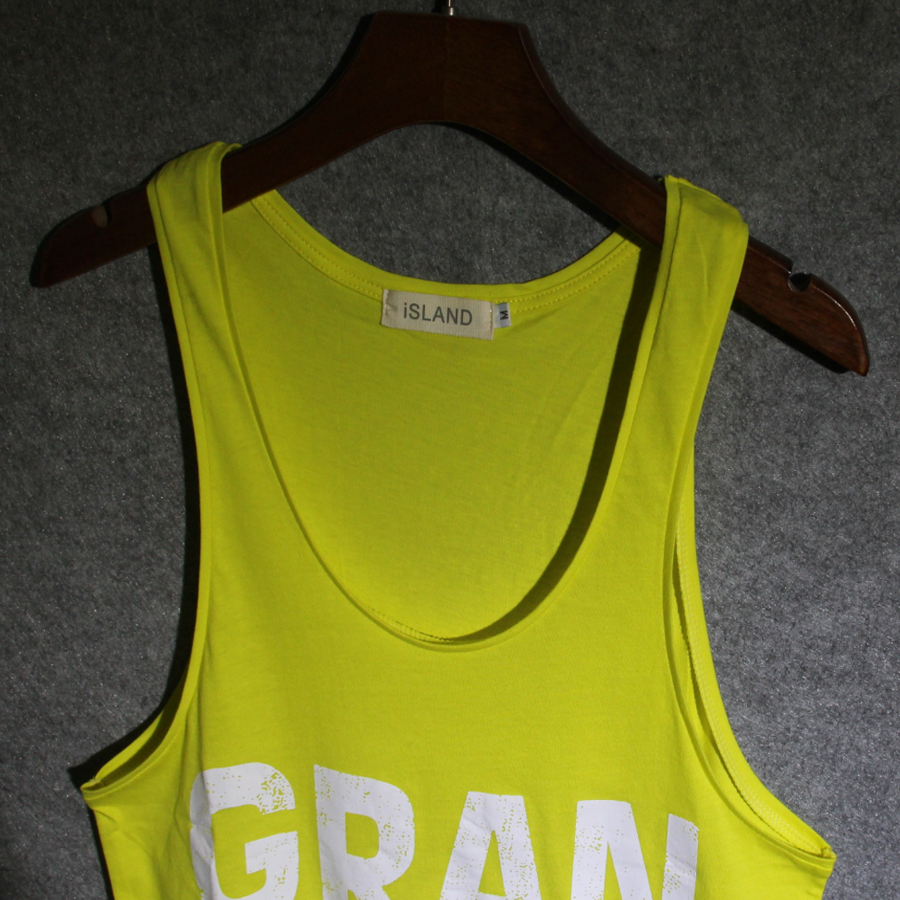 Vest thể thao nam tập thể hình thể hình đào tạo mồ hôi vượt rào cản trở vest vest vest vàng du lịch bên bờ biển ao the thao