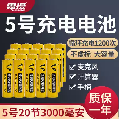 lei she 5 hao rechargeable battery capacity 3000 mA KTV wireless microphone five nickel-metal hydride battery 20 knots installed