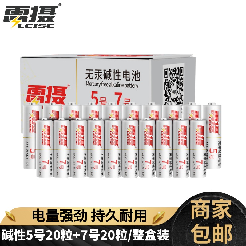 Lei photo alkaline dry battery No 5 No 7 large packaging wholesale household remote control toy AA AAA battery