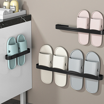 Bathroom trailer rack-free toilet wall-mounted shoe rack toilet shoe storage artifact toilet rack
