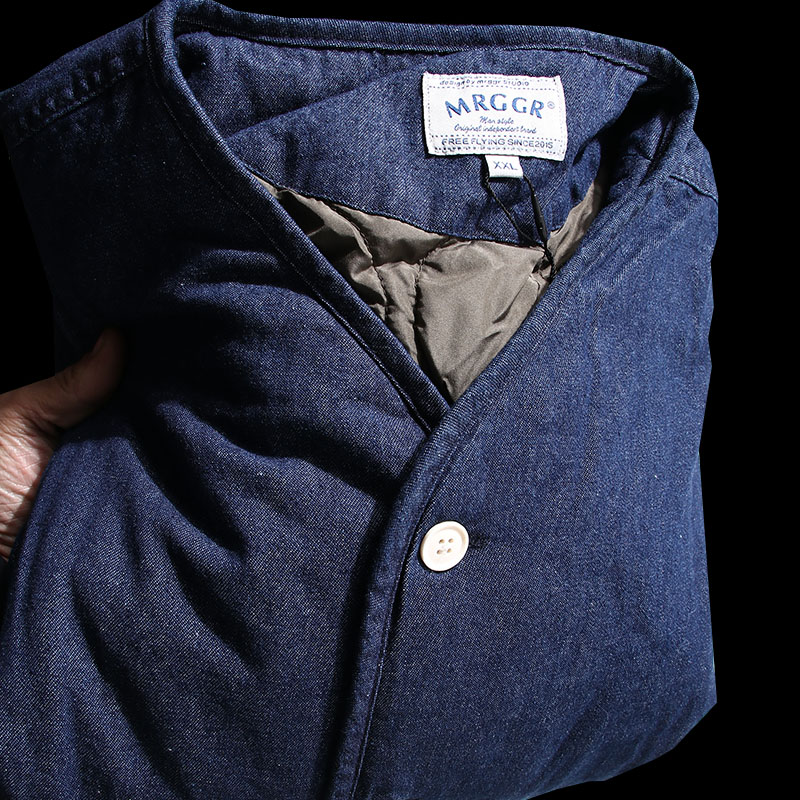 Date Single Outlet Foreign Trade Factory Cut Mark Tail Single Autumn Winter Casual Warm Thickening Clip Cotton Full Cotton V Collar Jacket Jacket