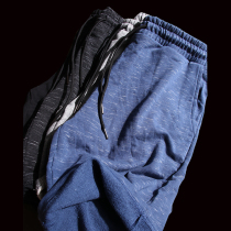 Foreign trade Mens export single tail goods knitted terry cotton five points casual sports elastic loose shorts summer