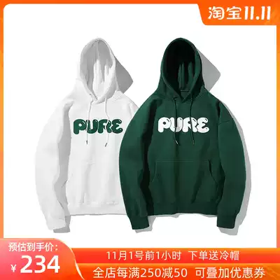 Pure Cord oversize Loose Cotton Autumn Hoodie Foam Plus Velvet Sweater Men's Hooded Japanese ins