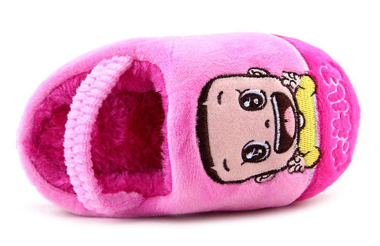 Pantoufles enfants en suède pour hiver - semelle caoutchouc - Ref 1006559 Image 9