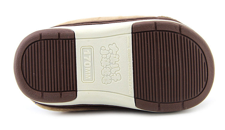 Pantoufles enfants en suède pour hiver - semelle caoutchouc - Ref 1006559 Image 16