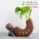 Sáng tạo hoa màu xanh bình hoa tím nước cát chậu hoa chậu sáng tạo nhà sư nhỏ hoa trang trí nhà - Vase / Bồn hoa & Kệ chậu thủy tinh treo tường