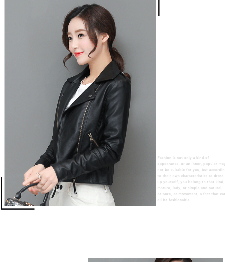 Veste cuir femme en PU - Ref 3332358 Image 24