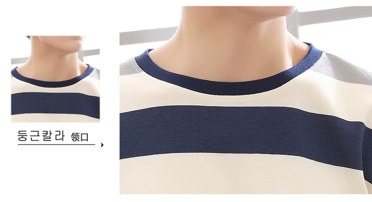 Bộ đồ ngủ nam dài tay cotton trẻ trung mùa xuân và mùa thu mỏng mùa hè bộ khủng long