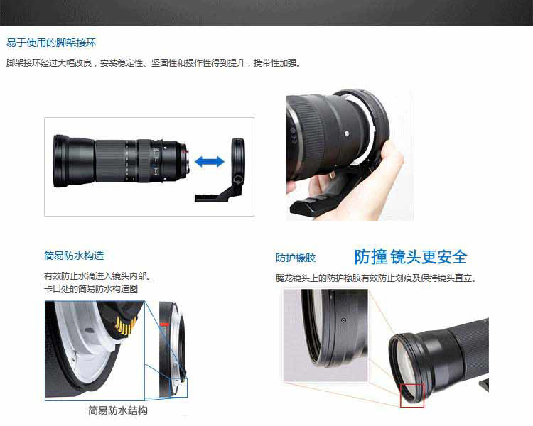 Gửi gương UV nguyên bản Tamron SP 150-600mm f 5-6.3 Di VC USD Ống kính máy ảnh SLR