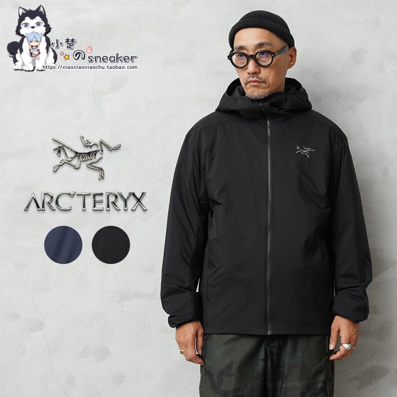 Arcteryx Atom Hoody Outdoor Windproof Black Blue Cotton Jacket X000009556