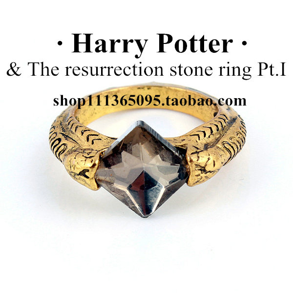 Harry potter resurrection stone Horcrux ring Harry Potter peripheral Gunter ring Creative Birthday gift