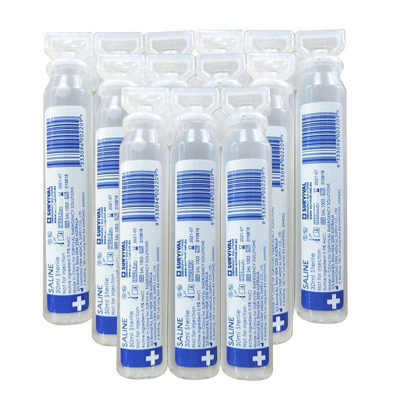 SURVIVAL Survivor 10 Bottling 0 9% Sodium Chloride Safe Physiological Water Wash Wound Disinfection 30ml