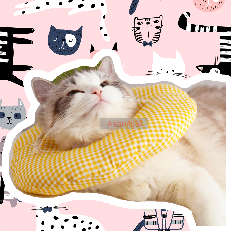 Elizabeth ring soft cloth cat and dog sterilization anti-bite catch ring cat collar dog protection headgear pet collar