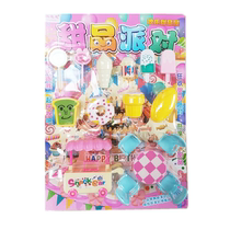 Child Emulation Kitchen Sweet party lollipop Candy Ice Cream Cart Sweets over Home Toys Parent-child game stall