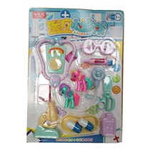 Emulated home small doctor nurse beating a needle stethoscope suit female baby role-playing toy boy