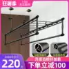 Hand lifting clothes rack Balcony double rod indoor clothes rack Four rod cross rod drying rack Folding clothes rack