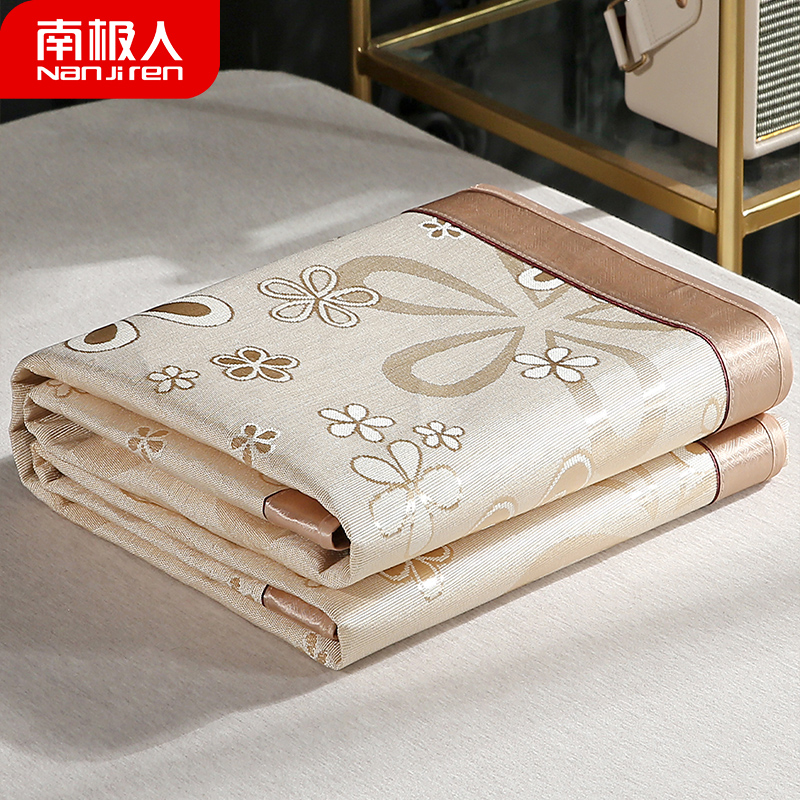 South Pole Summer jacquard 1 8m BED ICE SILK MAT FASHION FOLDING SINGLE COLD MAT ANTI SLIP ICE SILK MAT THREE SETS