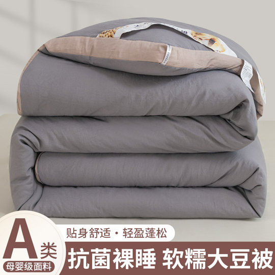Antibacterial Soy Fiber Quilt, Winter Quilt, Thickened Air-Conditioned Quilt, Warm Cotton Quilt Core, Student Dormitory Spring and Autumn Quilt