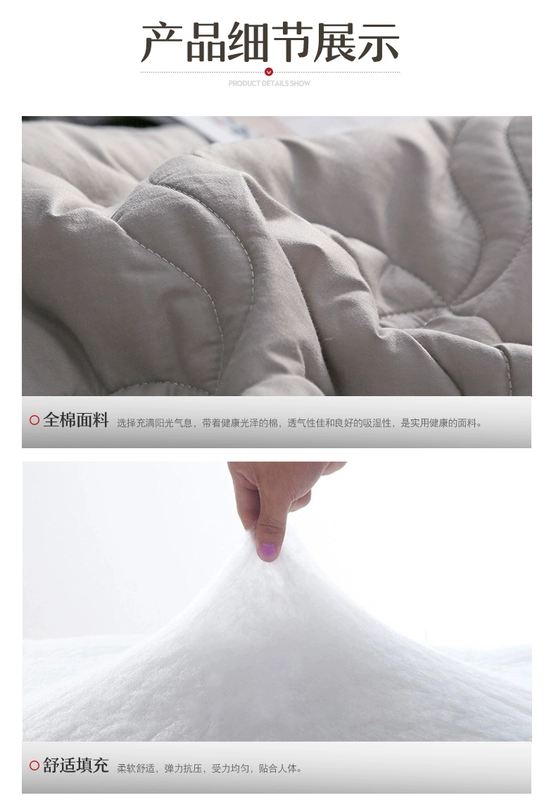 Giường bông chống mite kháng khuẩn ở Nam Cực, khăn trải giường đơn phủ bông Simmons có thể phủ nệm