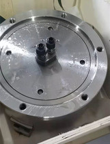 Biyot built-in hollow half-through-hole three-claw hydraulic chuck all-steel parts BK160 200 250KY