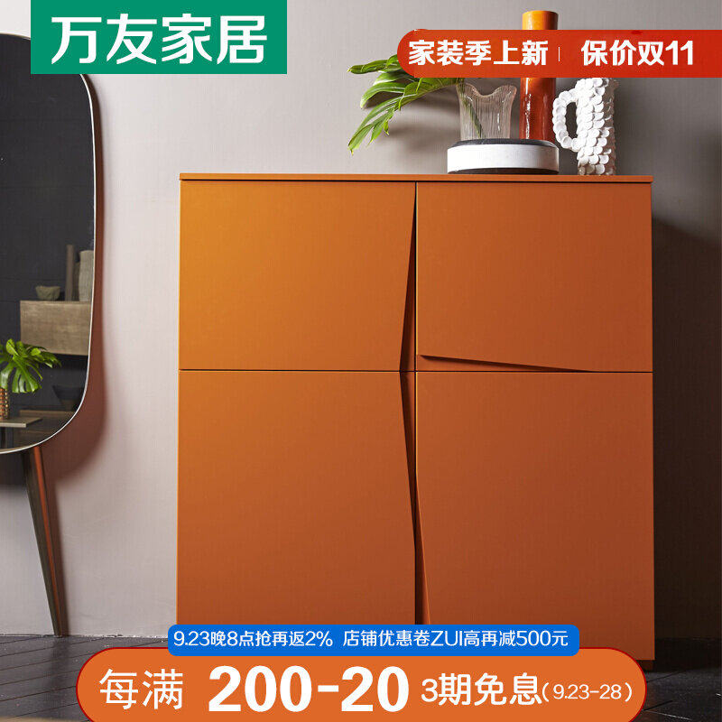 Italian minimalist dining cabinet simple modern living room storage side cabinet creative fashion paint shoe cabinet storage cabinet customization