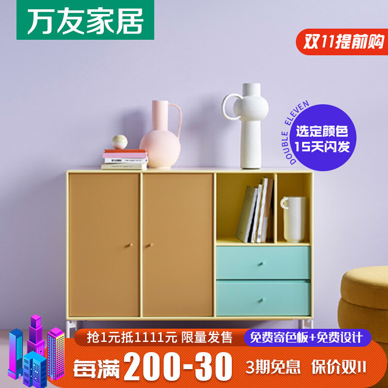 Italian minimalist paint dining cabinet Nordic light luxury porch cabinet against the wall storage decorative cabinet living room partition cabinet customization