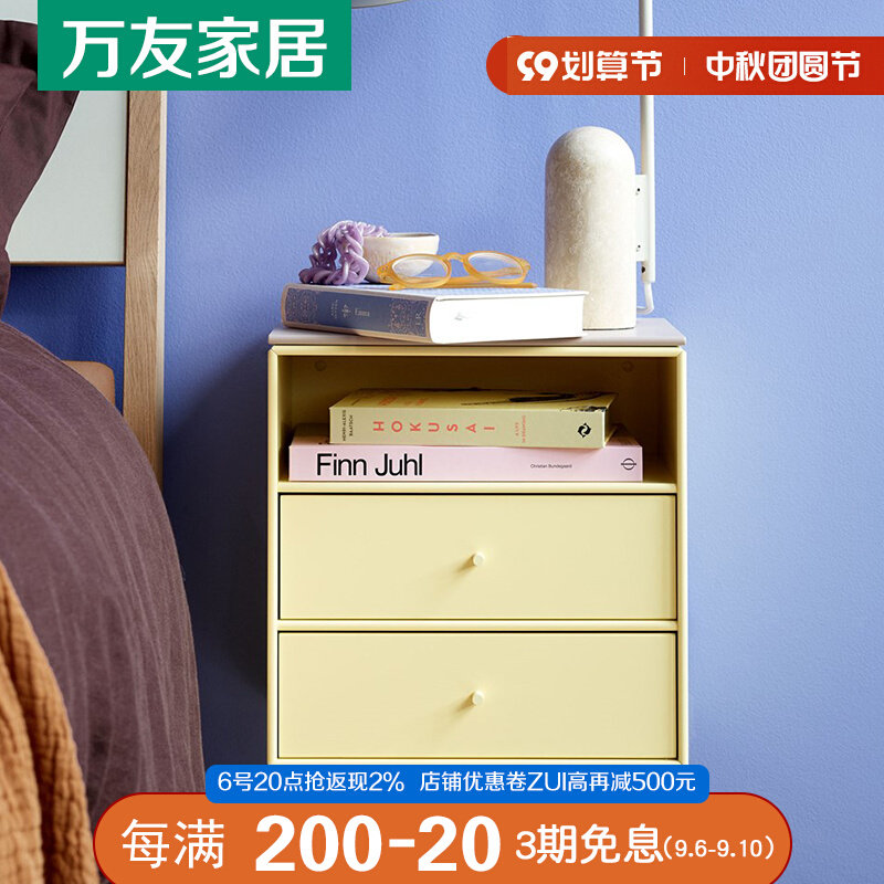 Bedside table simple modern bedroom wall hanging bedside table Italian minimalist bedside wall hanging storage cabinet custom cabinet