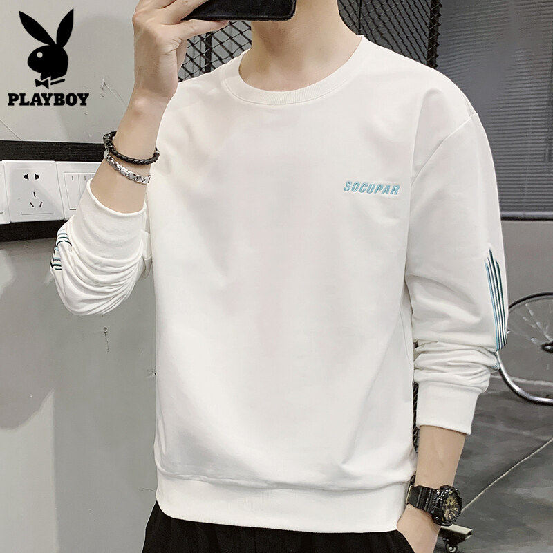 Flower Playboy long sleeve T-shirt men's fall clothes Chaoters trendsetters Loose Clothing for Men's Jersey Men's Clothing