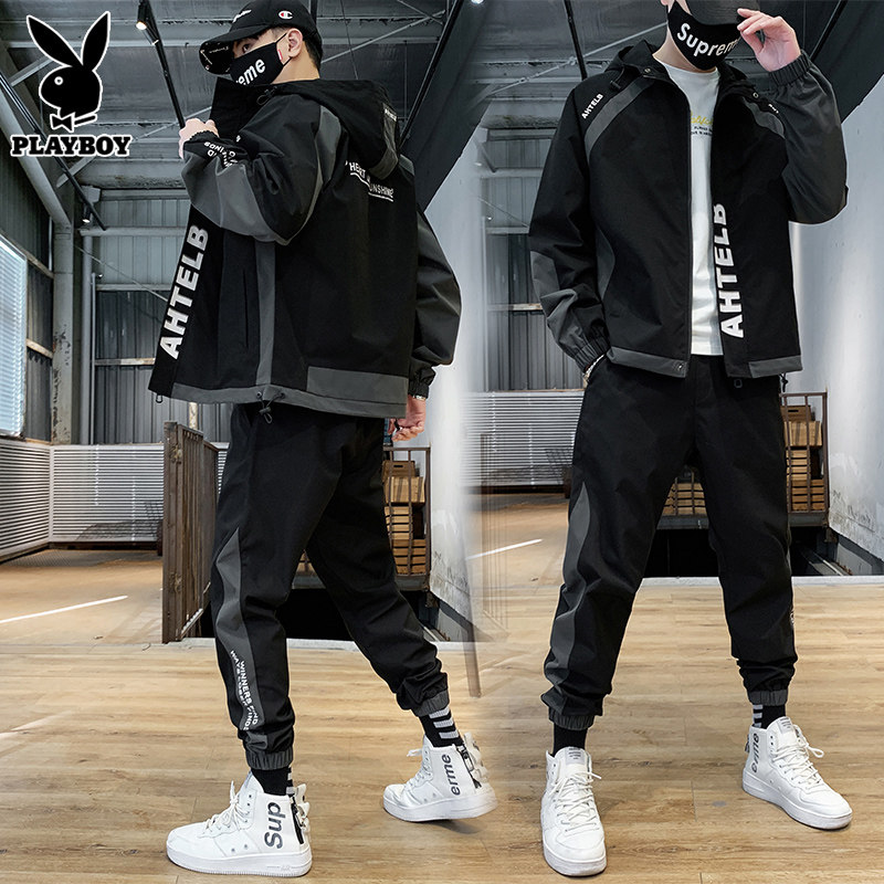 Playboy jacket casual suit men in autumn with handsome trend trend clothes a set of industrial coat