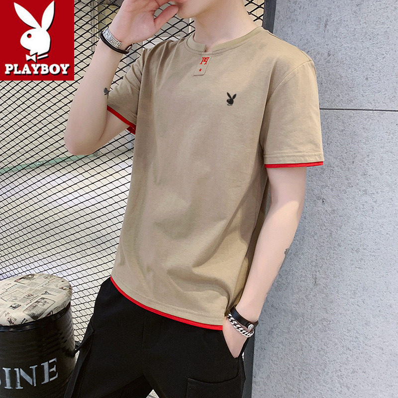 Playboy flagship short-sleeved t-shirt men's half-sleeved summer 2022 new trendy trend top T-shirt men's