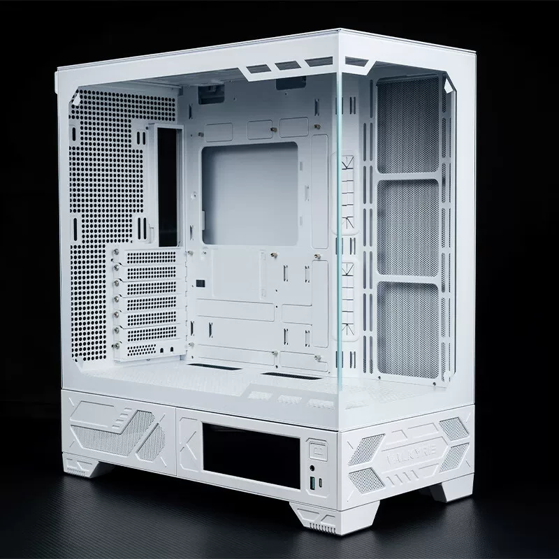 Компания VARGRIR VK03 игровой компьютерный столешник корпус 6.2-дюймовый сенсорный экран без колонки морской вид комнаты ATX задняя часть