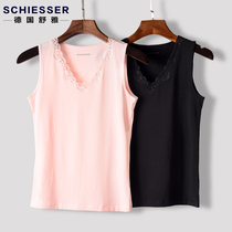 Germany Shuya spring and summer womens cotton modal sexy sleeveless underwear Lace suspender base vest E0-5537V