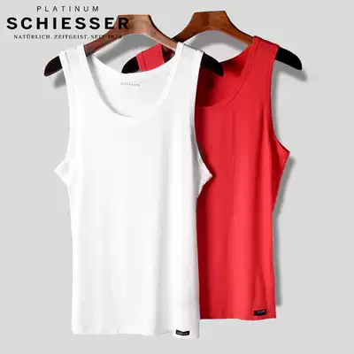 Germany Shuya high-end platinum men's vest Ultra-fine modal breathable slim-fit hurdle sports bottoming undershirt