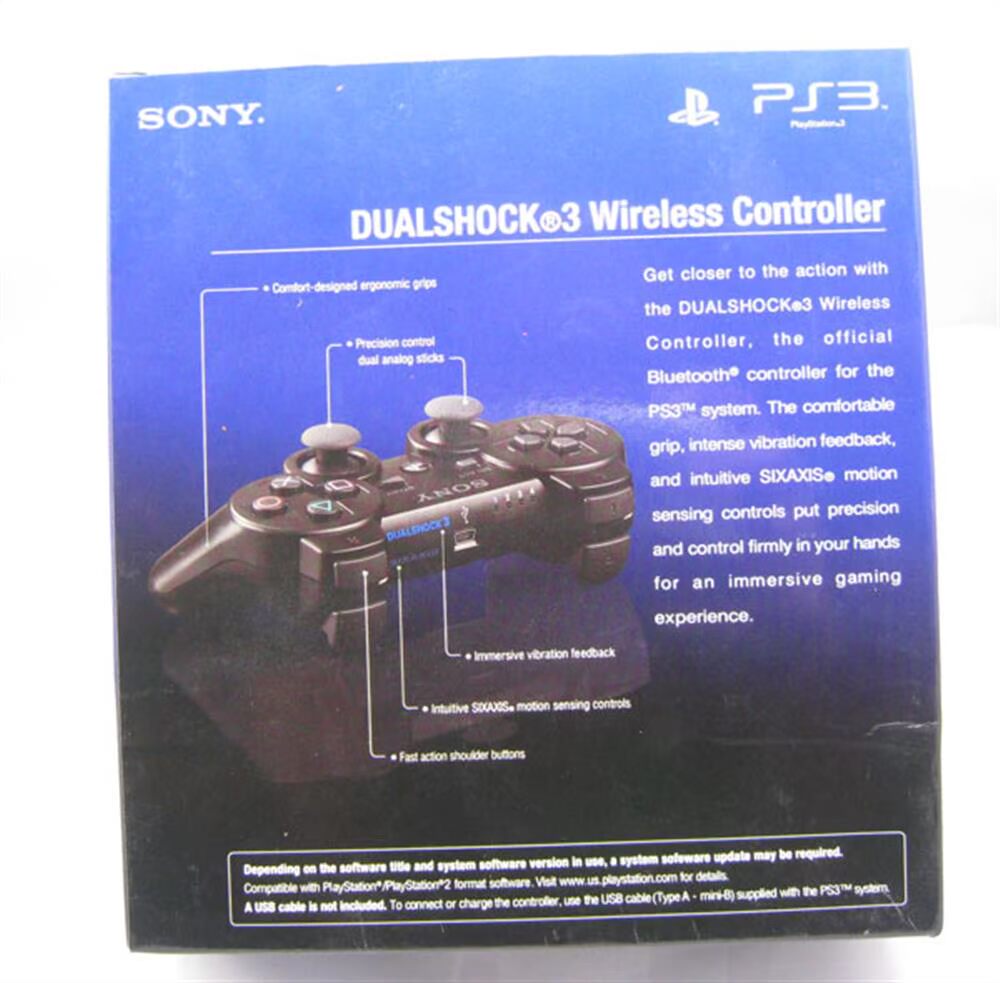 Sony ps3 không dây Bluetooth gamepad dualshock3 máy tính di động gamepad rung sáu trục - Người điều khiển trò chơi tay cầm ps2