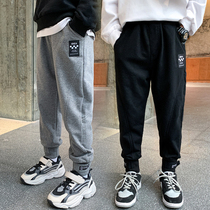 Boys pants spring and autumn big Children leisure 2021 foreign childrens trousers sports summer thin loose fat boy tide