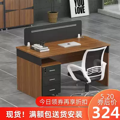 Single office desk with drawer Staff desk Staff teacher work station Hospital School desktop computer table and chair