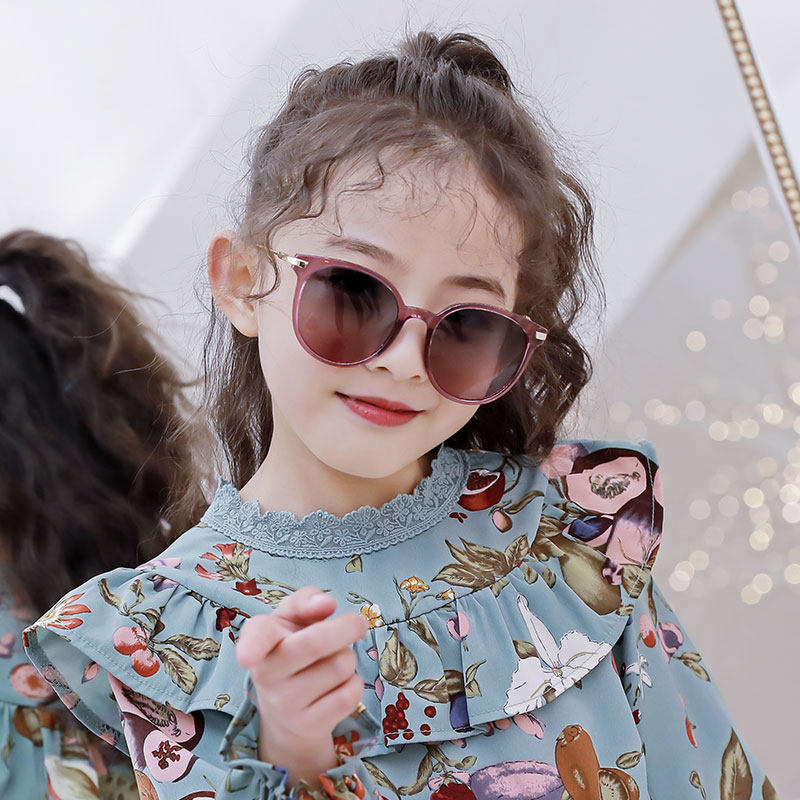 Children's sunglasses polarized boys and girls glasses personality trendy anti-ultraviolet boys and girls baby sunglasses fashion
