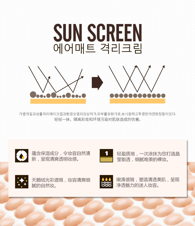 Han Yu Xue Run Light Air Cushion Cream Kem che khuyết điểm Trang điểm Kem nền Kem dưỡng ẩm dành cho sinh viên Nữ chính hãng che khuyết điểm black rouge