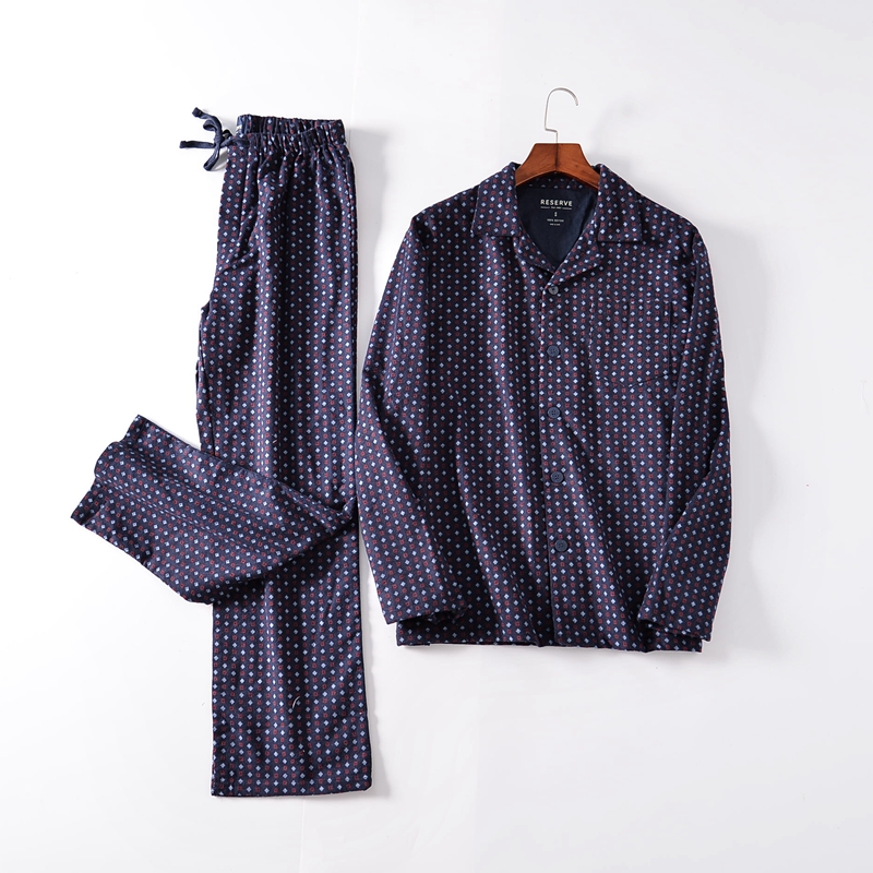 Xuất khẩu Châu Âu và Hoa Kỳ mới ấm áp nam flannel cotton dài tay quần nhà dịch vụ phù hợp với kích thước lớn thoải mái nhà thời trang công sở