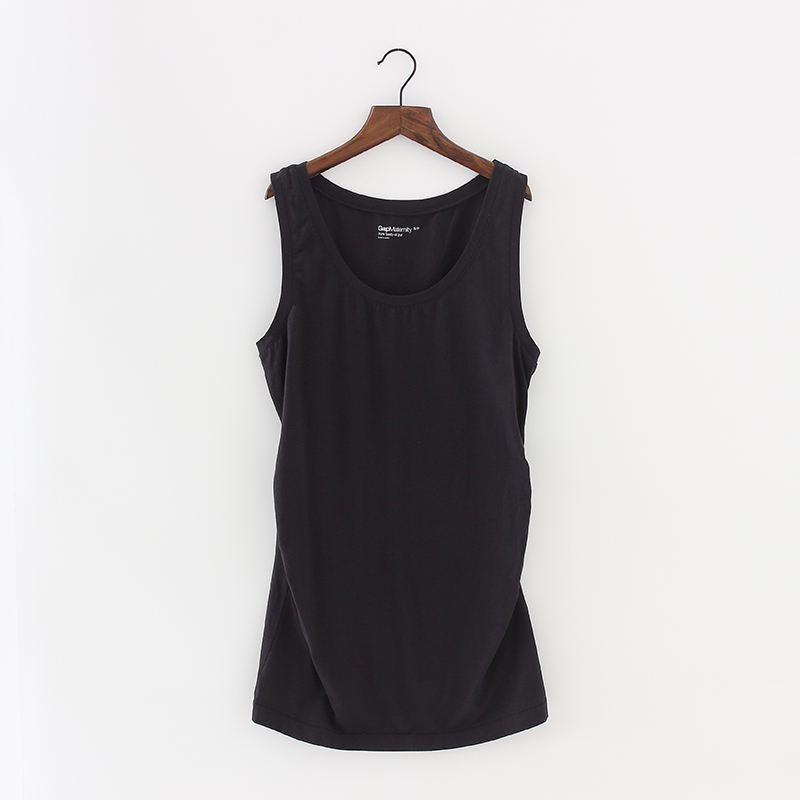 Áo nữ mùa hè cotton yếm vest nữ mang thai áo sơ mi đáy rộng rộng thoải mái nhà mỏng Mỡ MM shop quần áo nữ