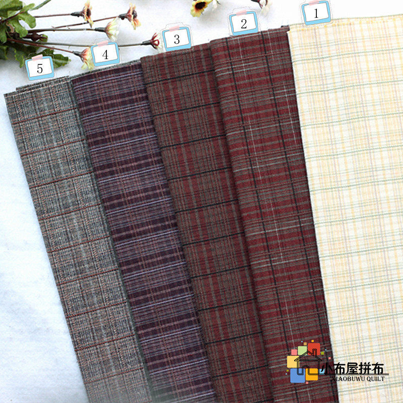 DIY Collab Fabric TX05 Taiwan Import Plums First Dyeing Cloth Bicolor Thread Line Jacquard 1 8 yards