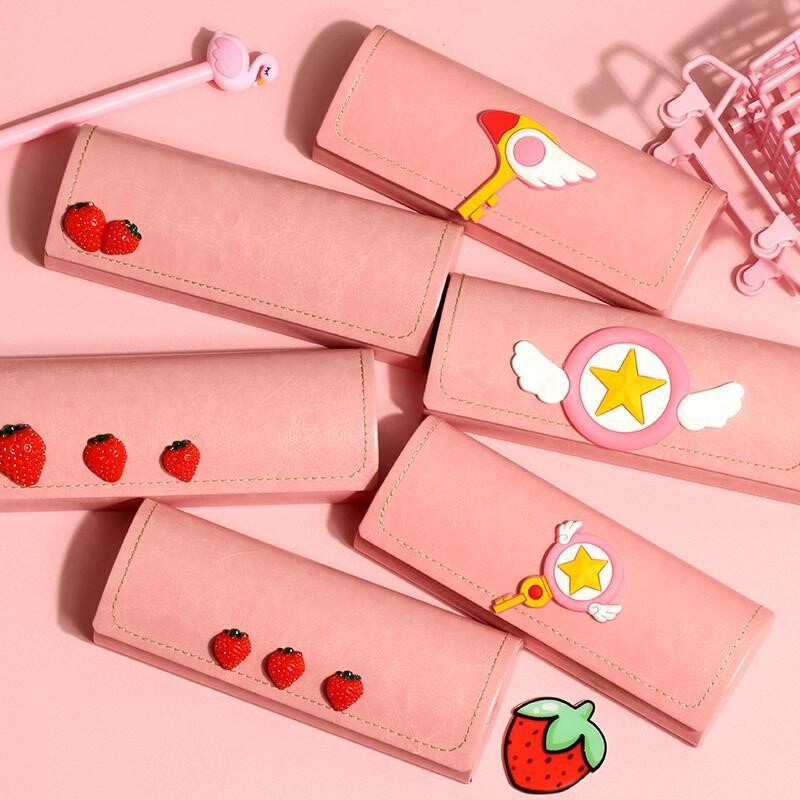 Glasses case hipster Sakura ins Girl Cute Student Frame hipster Simple Creative Portable Storage Meng