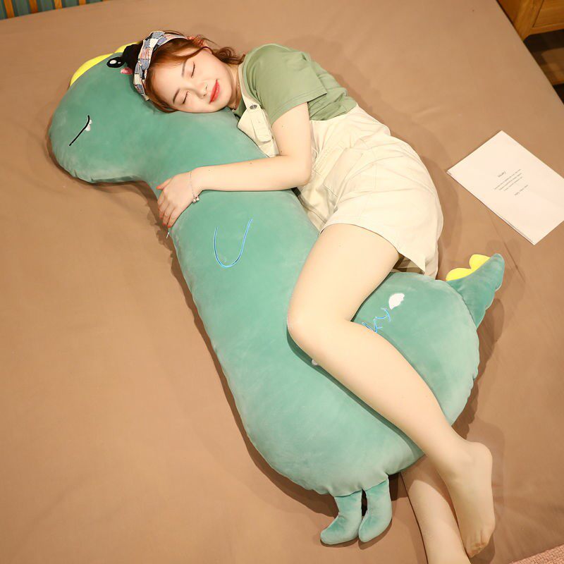Pillow for sleeping adults removable and washable dinosaur long pillow plush toy husky doll holding bed